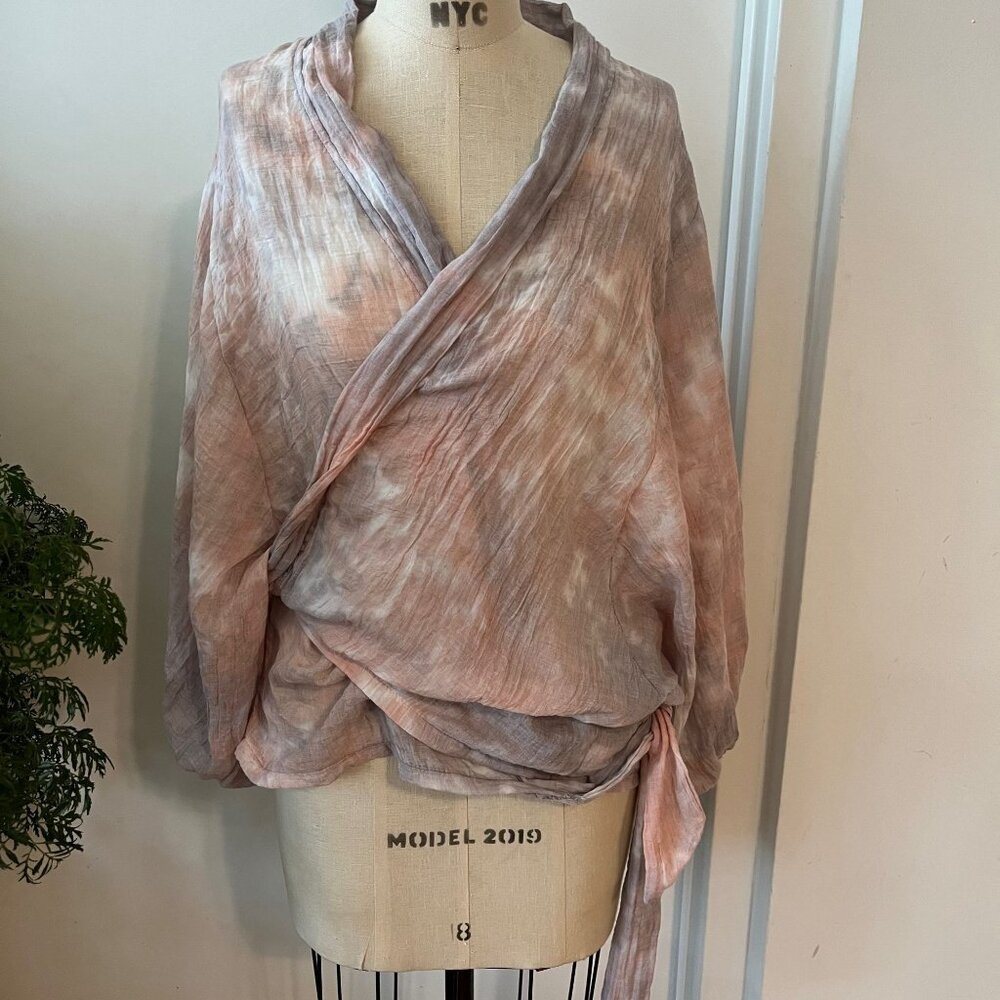 JUPEE Batik Lightweight Wrap Top/Shawl S/M